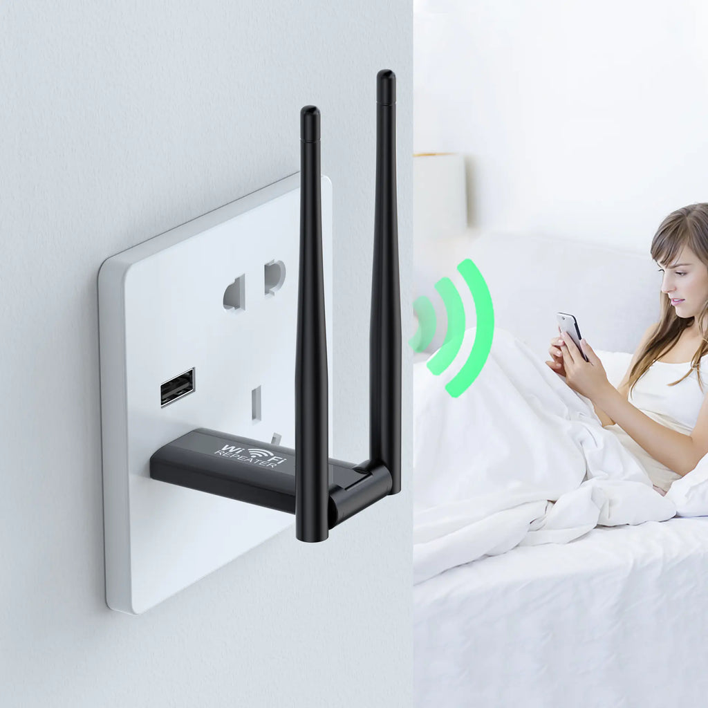 USB Wireless Repeater Router WiFi Signal Booster 300M